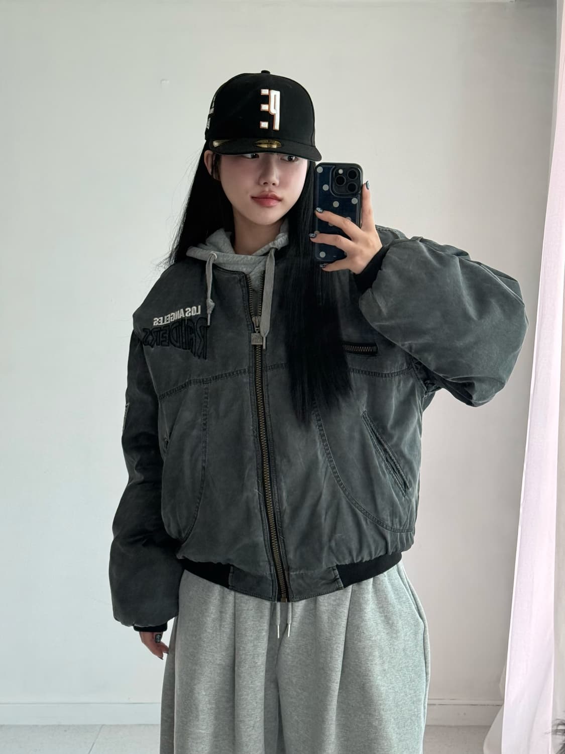 90‘s 챔피온 스포츠라인 nfl 봄버 자켓 상품이미지5