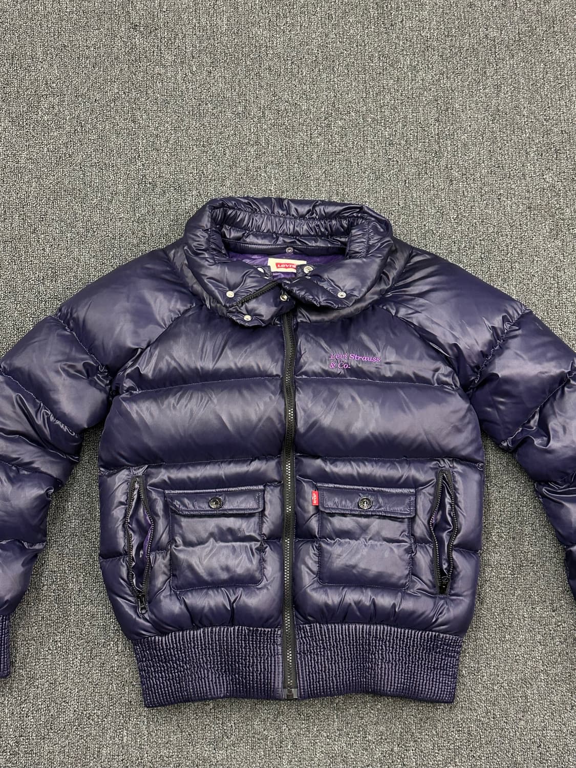 OS)리바이스 여성 빈티지 딥퍼플 구스다운 패딩 상품이미지3