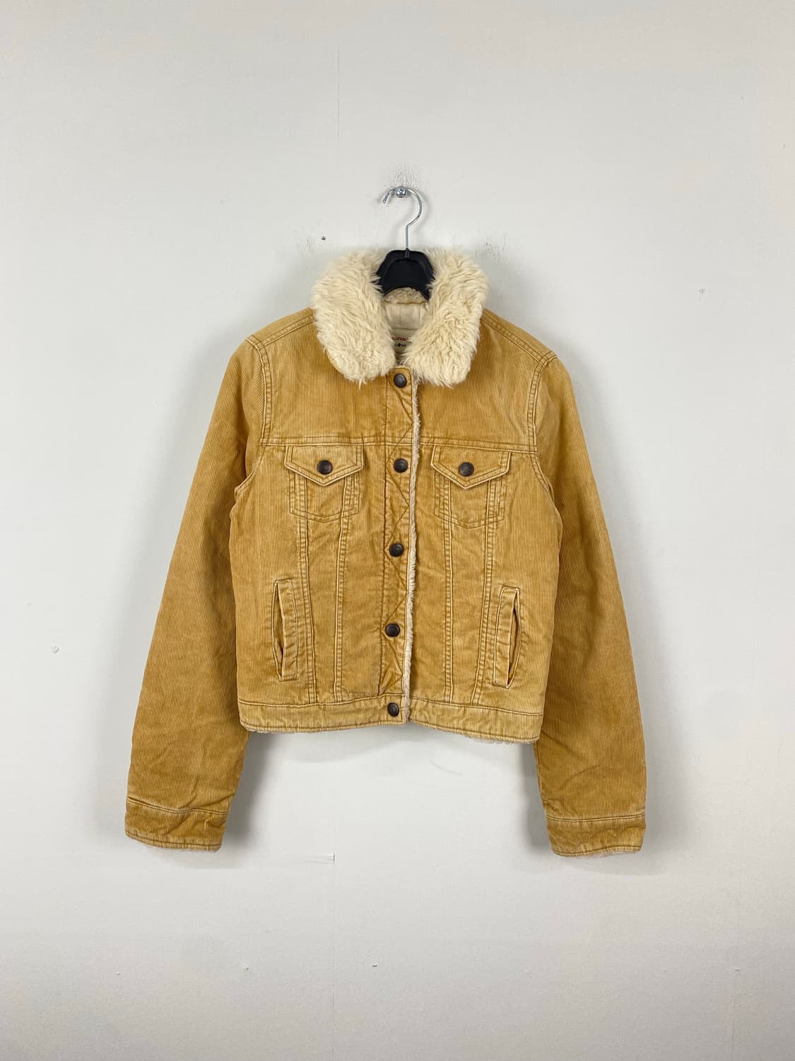 아베크롬비 코듀로이 양털 쉐르파 크롭 자켓 XL 상품이미지1