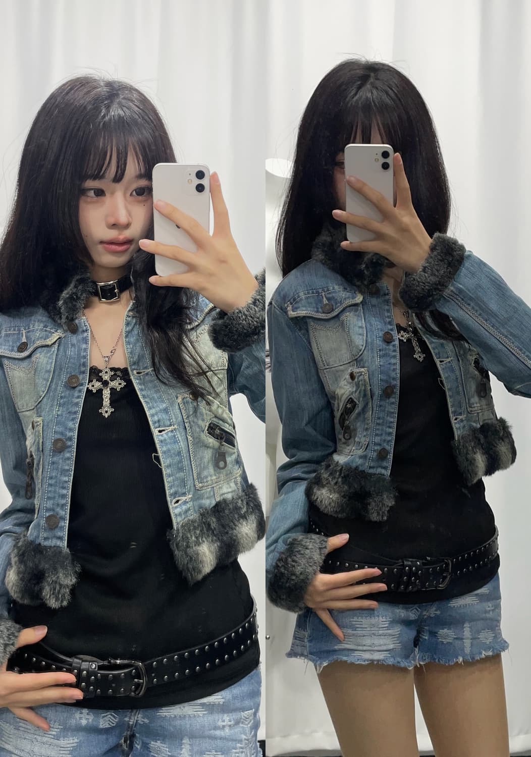 🎸데님 숏 쉐르파 자켓🎸 상품이미지1