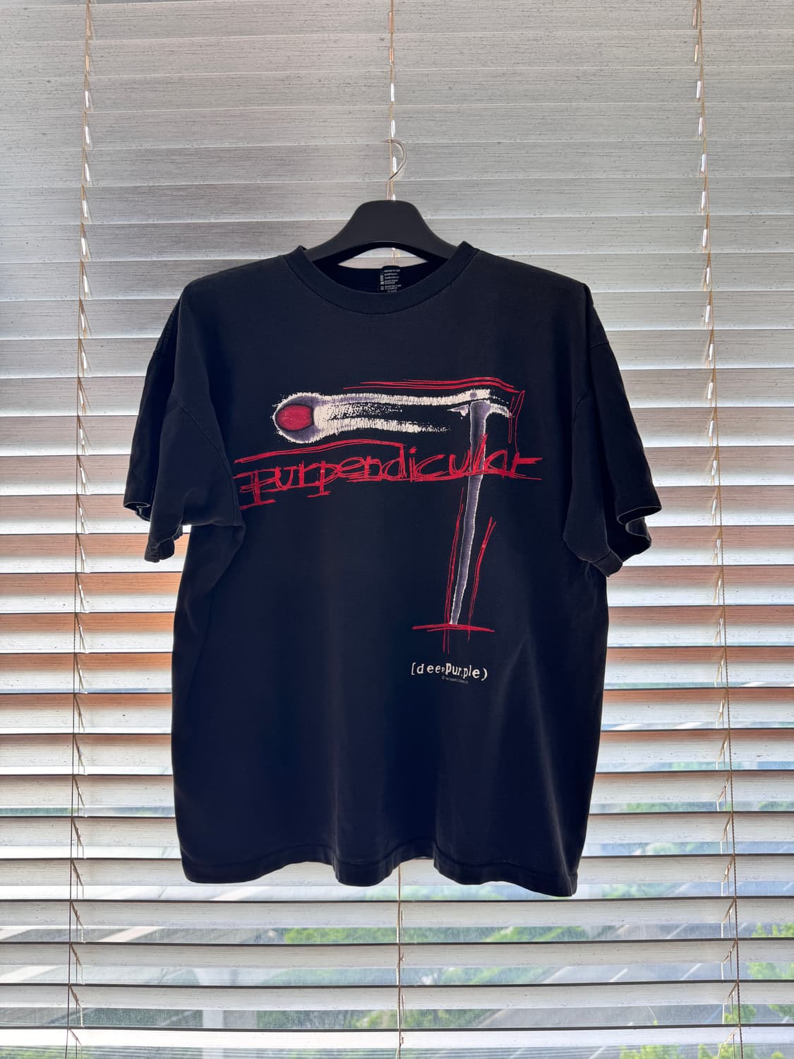 [XL] 96 딥퍼플 Purpendicular Tour 빈티지 밴드티 상품이미지1