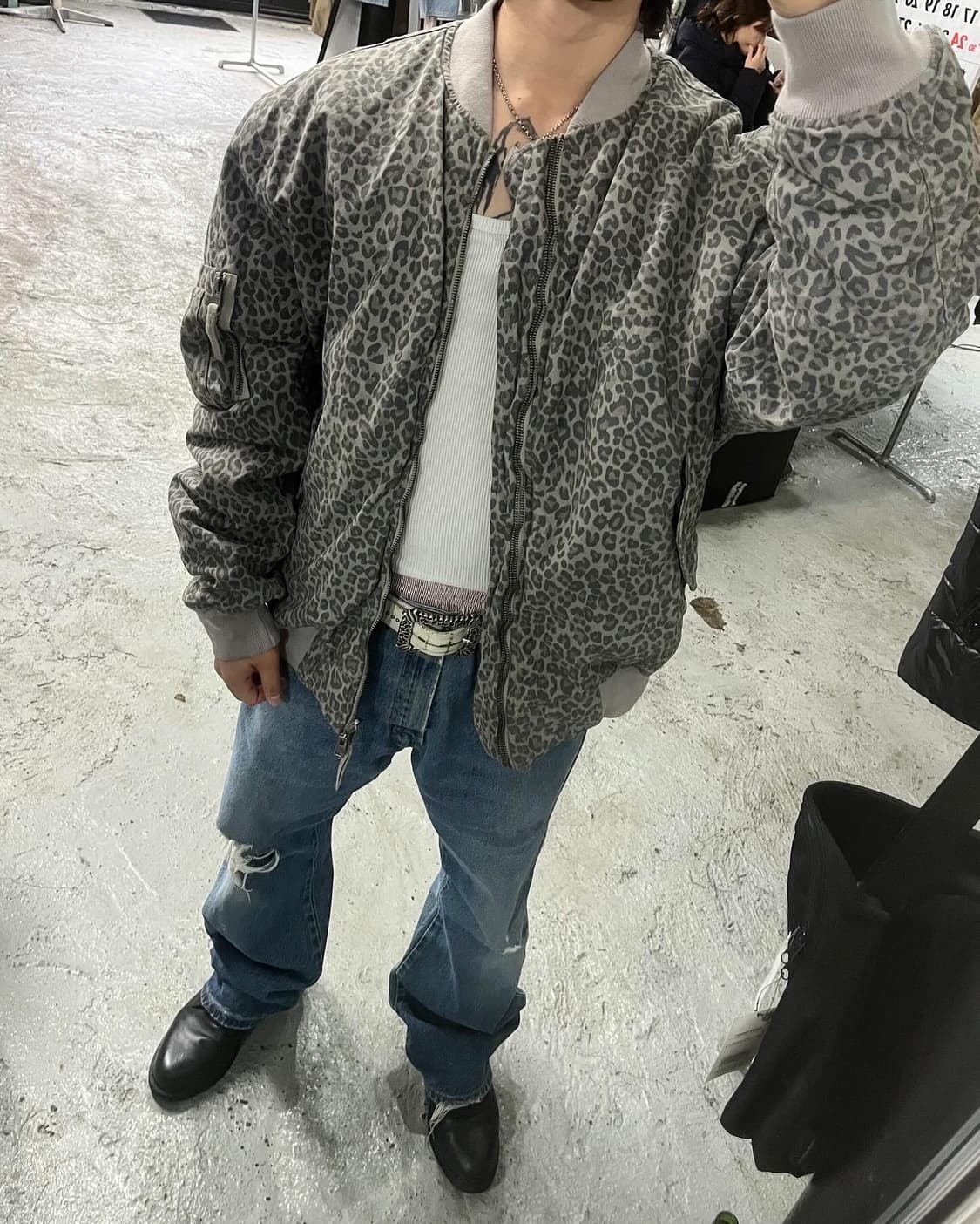 All Saints leopard ma-1 bomber jacket 상품이미지1