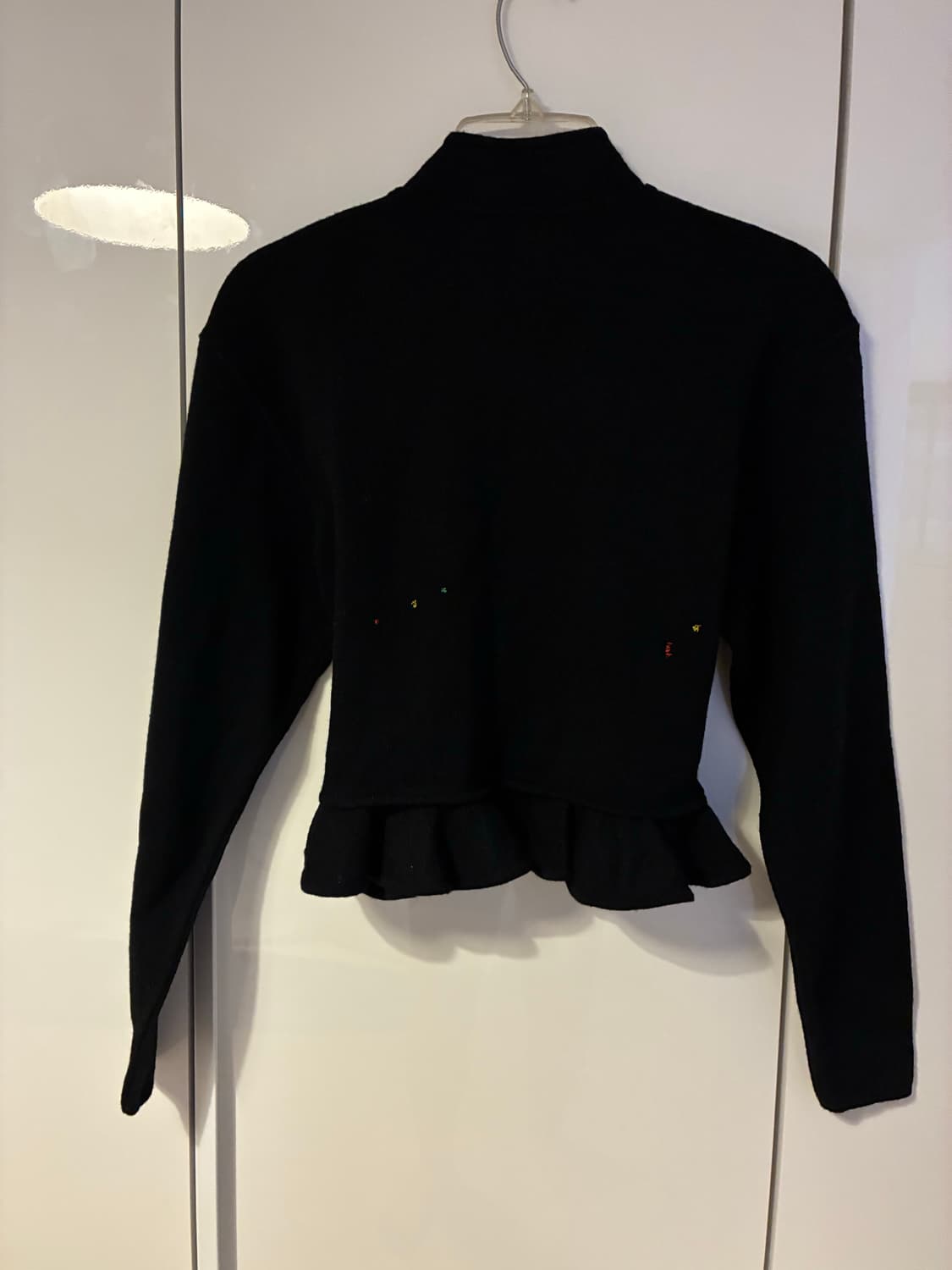 1970s Ungaro 웅가로 빈티지 울 페플럼 가디건 상품이미지2