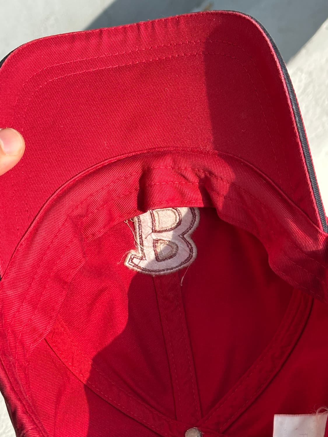 [M-L] 90s 빈폴 로고 레드 볼캡 모자 상품이미지7