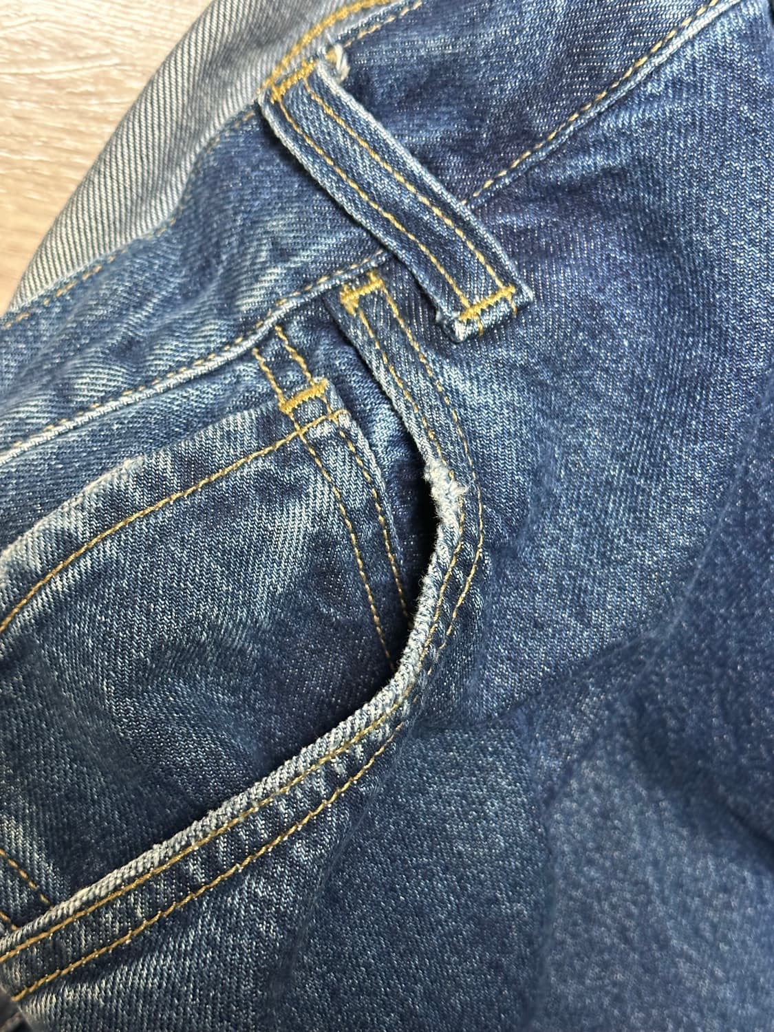 칼하트wip 랜든 팬츠 로버튼슨 블루 스톤 워시드  38 상품이미지6
