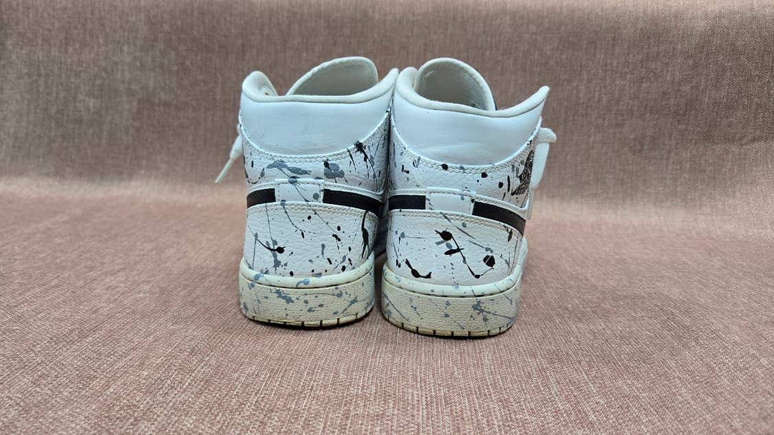 나이키 270mm- 조던1미드 트리플 화이트 커스텀   상품이미지5