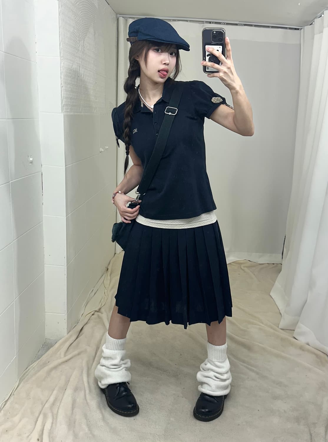 버버리 네이비 너드 니혼진 코디세트 상품이미지3