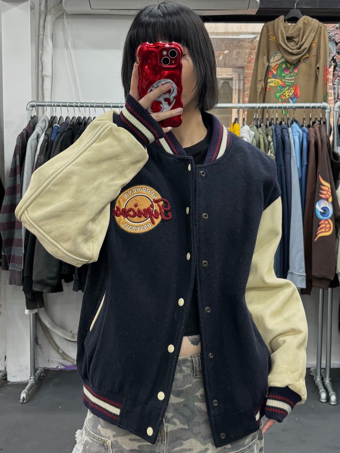 Tipicosi 레더암 바시티 자켓 상품이미지1