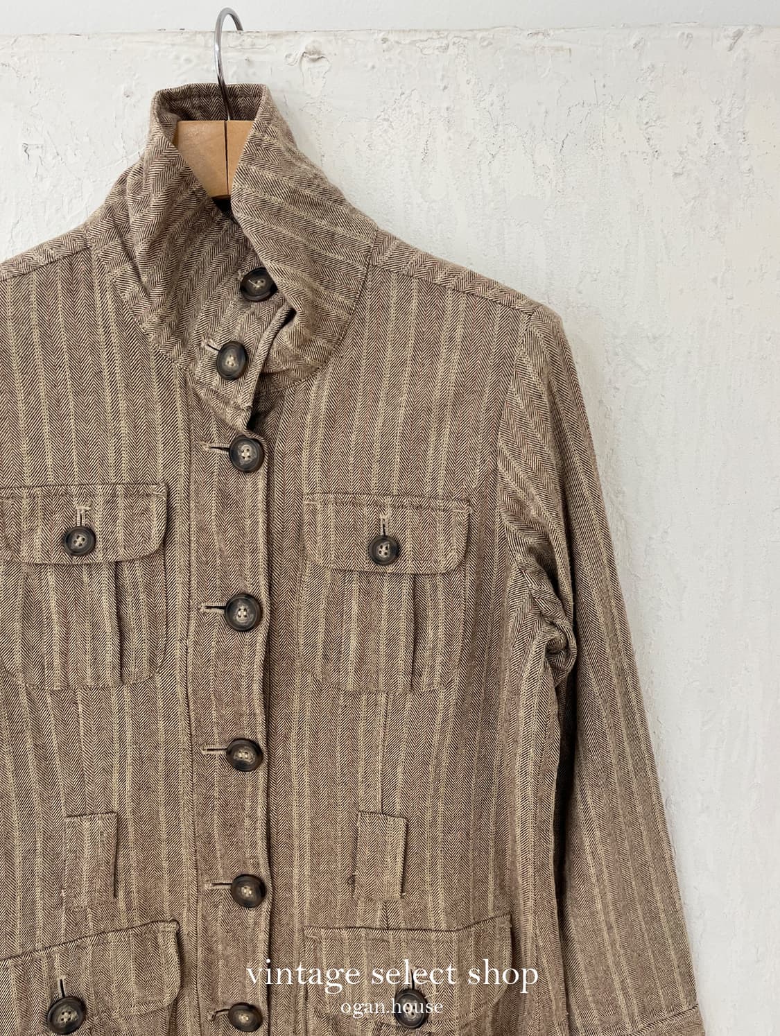 vintage herringbone stripe jacket 상품이미지6