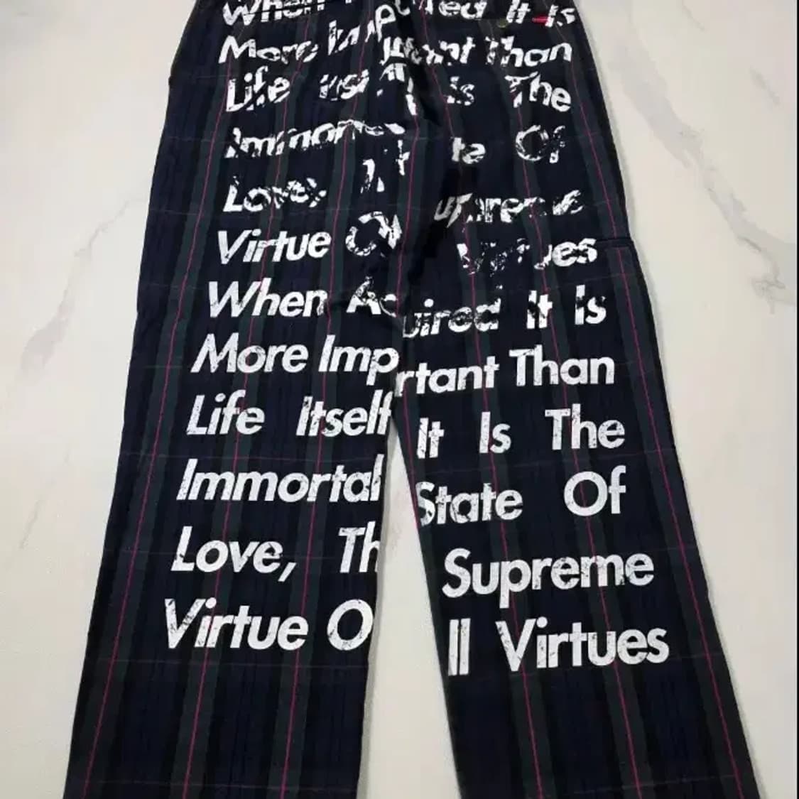 [정품] 슈프림 x 준야와타나베 CDG 프린티드 워크 팬츠 34 상품이미지1