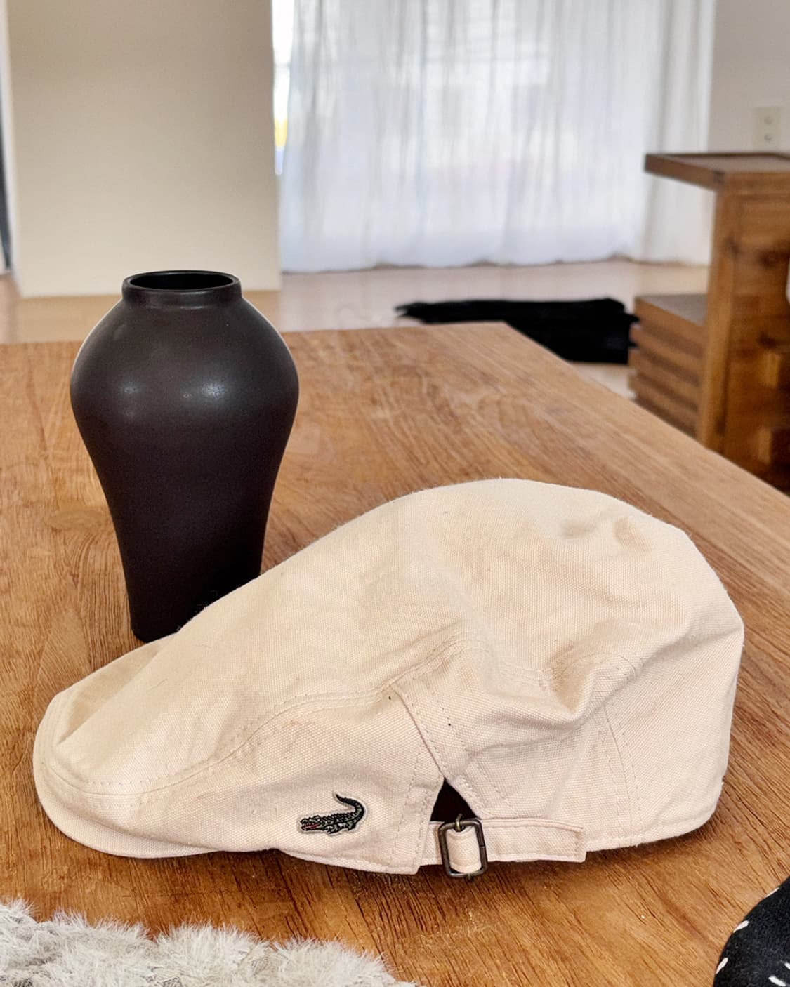 japan crocodile beige hunting cap 상품이미지1