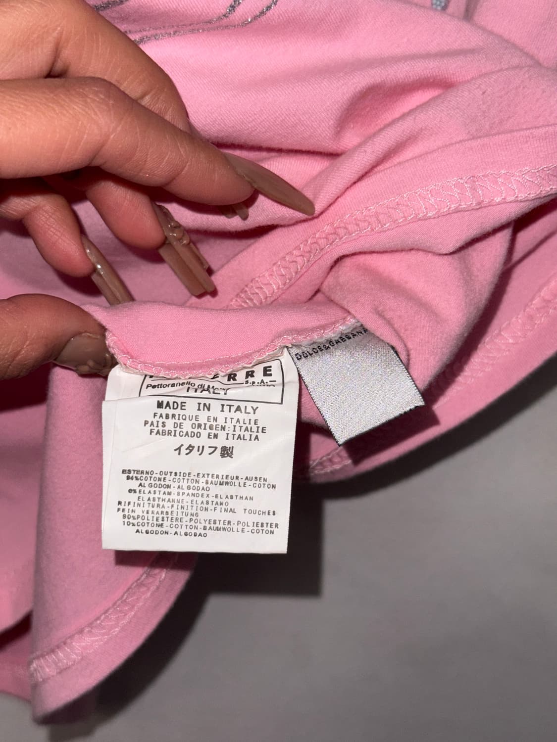 Dolce & Gabbana pink beads glitter 반팔티 상품이미지5