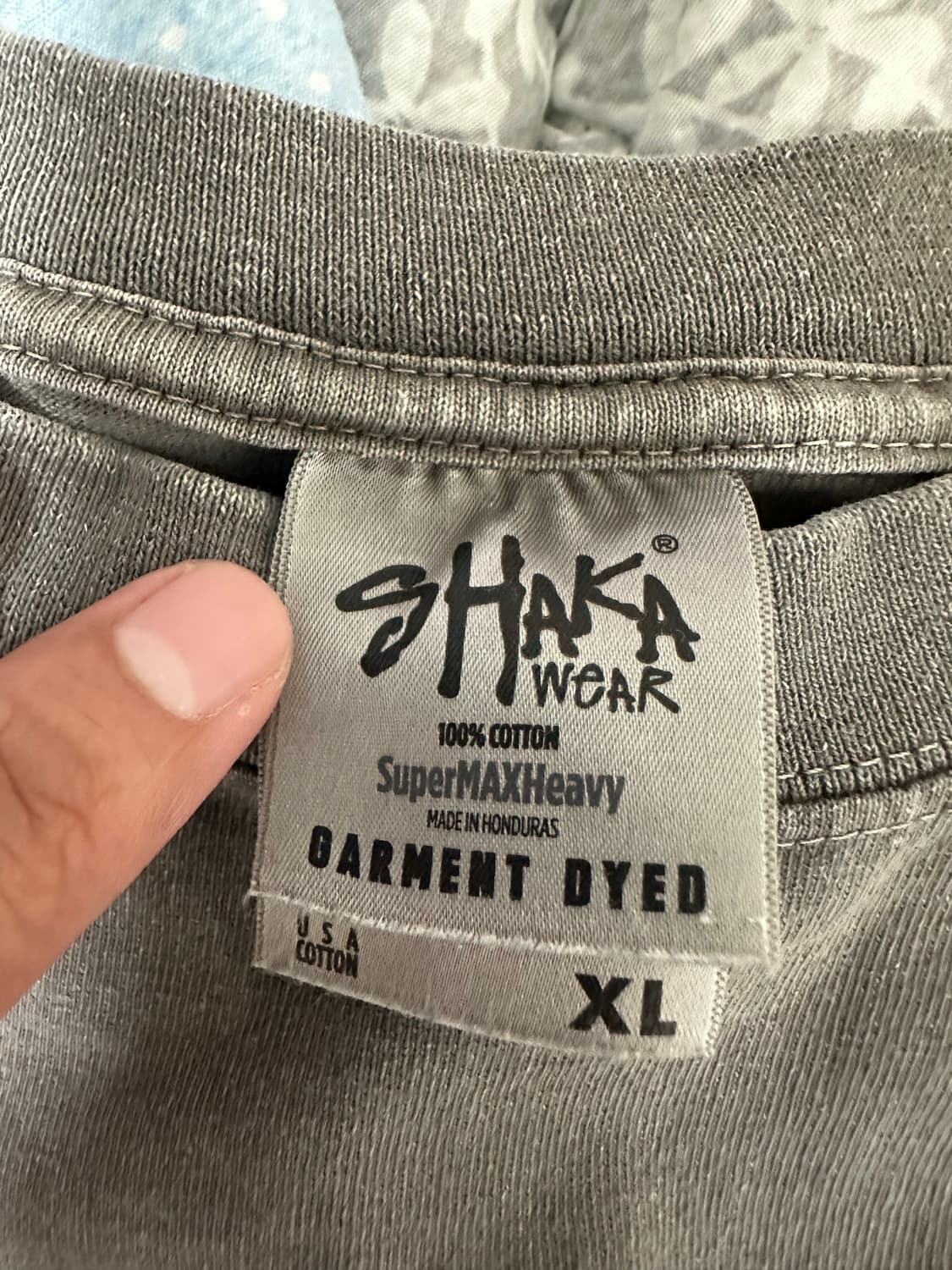 샤카웨어 7.5oz 헤비웨이트 가먼트다이 쉐도우 XL 상품이미지4