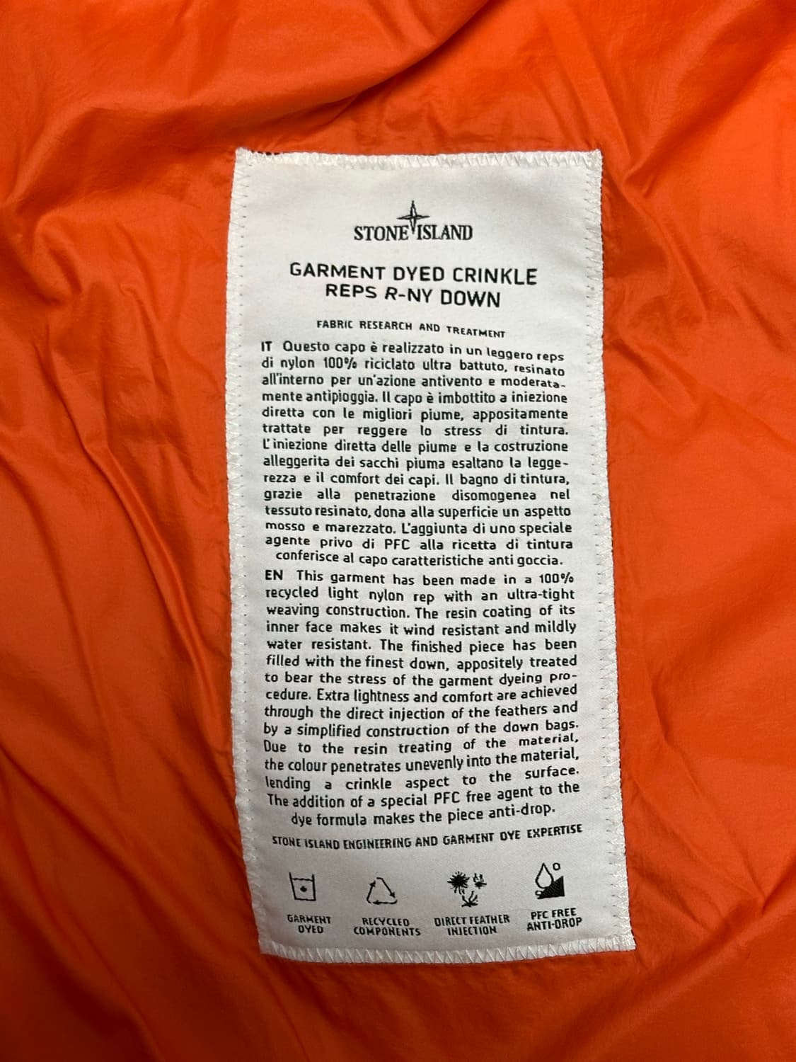 스톤아일랜드 크링클랩스 패딩 23fw XL(105-110) 상품이미지2