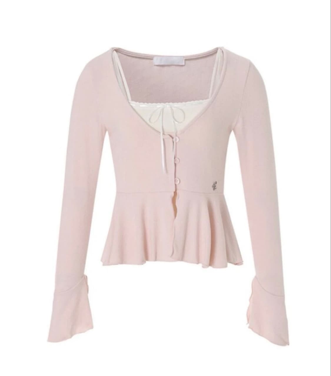 낫유어로즈 소라 나시+가디건 세트 핑크 상품이미지1