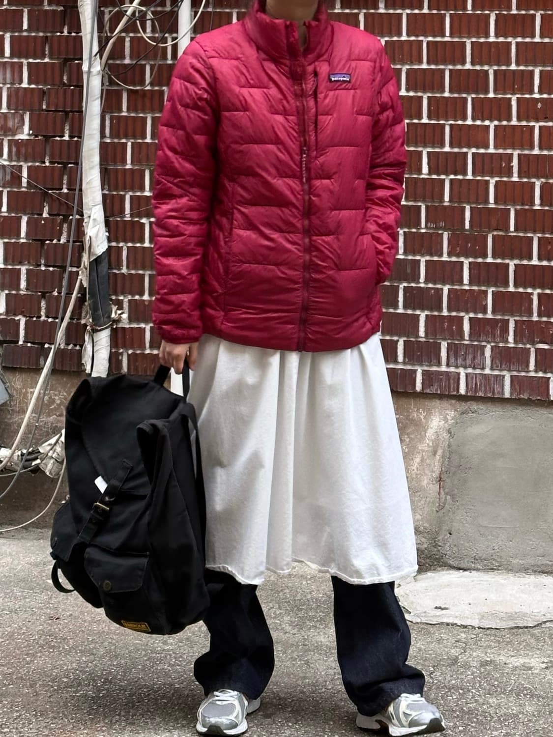 파타고니아 경량패딩 레이어드 코디세트 상품이미지3