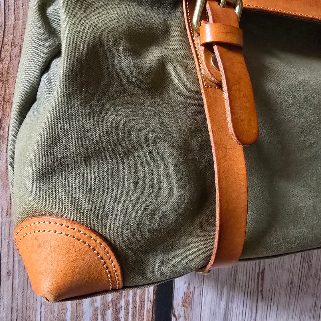 캔버스 새들레더 숄더백 크로스백 상품이미지4