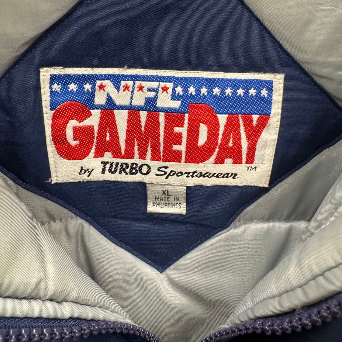 90s NFL X Dallas Cowboys 점퍼 빅로고 포인트 블루 상품이미지6