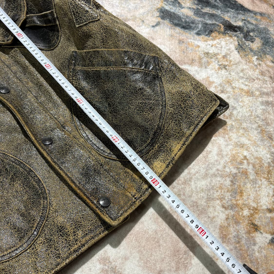 아르마니 90s 빈티지 가죽자켓 상품이미지7