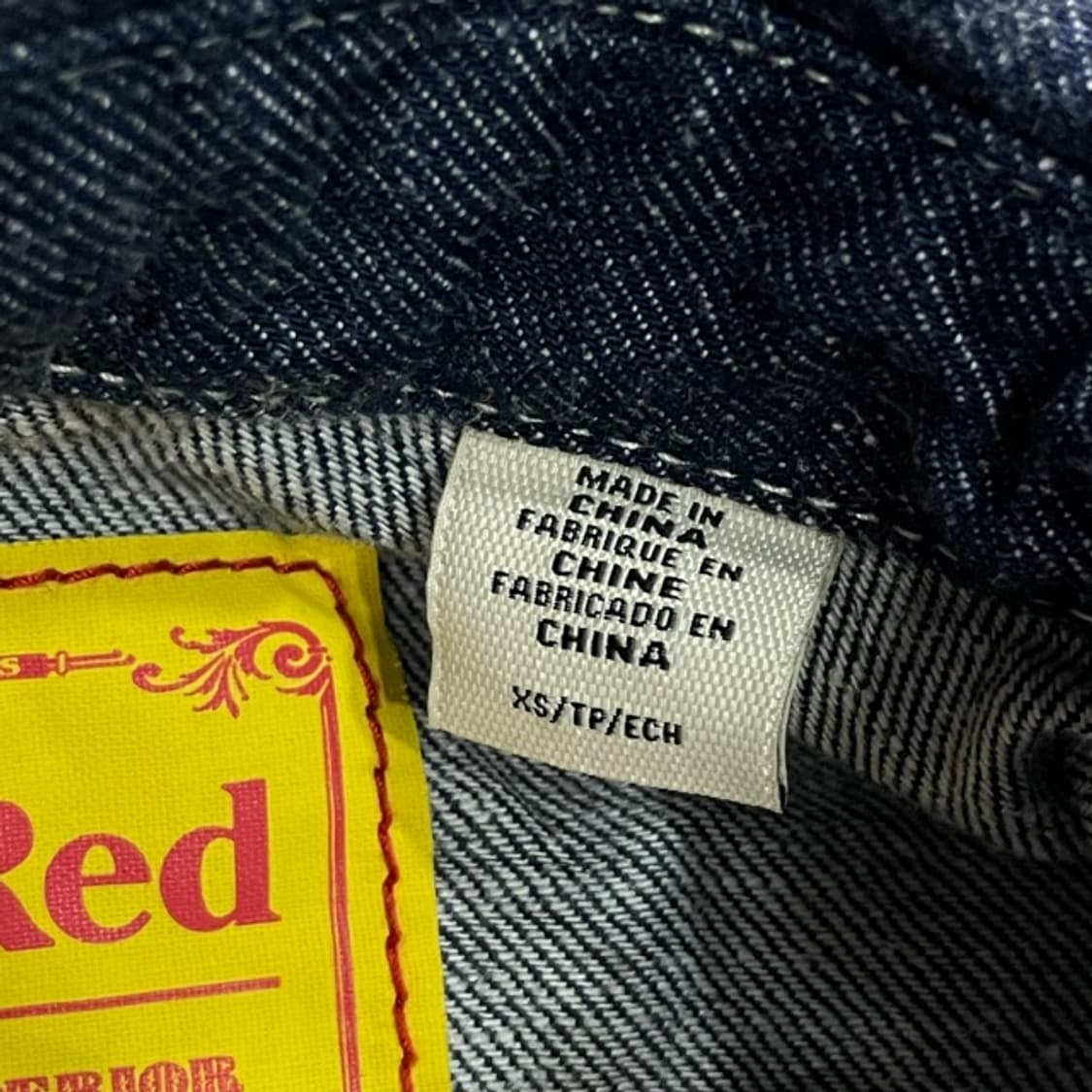 리바이스 레드 오버사이즈 데님 셔츠  상품이미지4