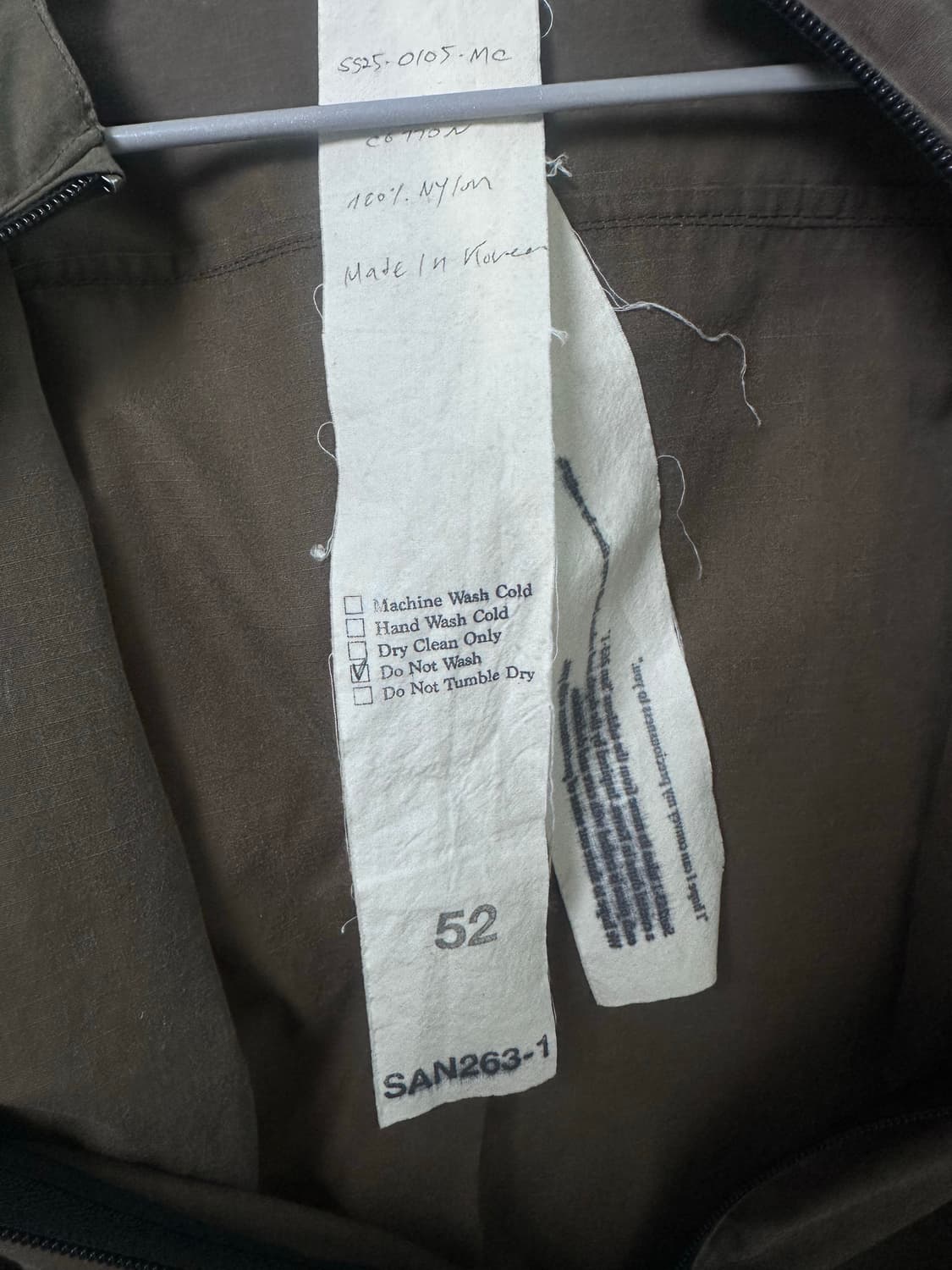 wax panel windbreaker dark mocha 상품이미지8