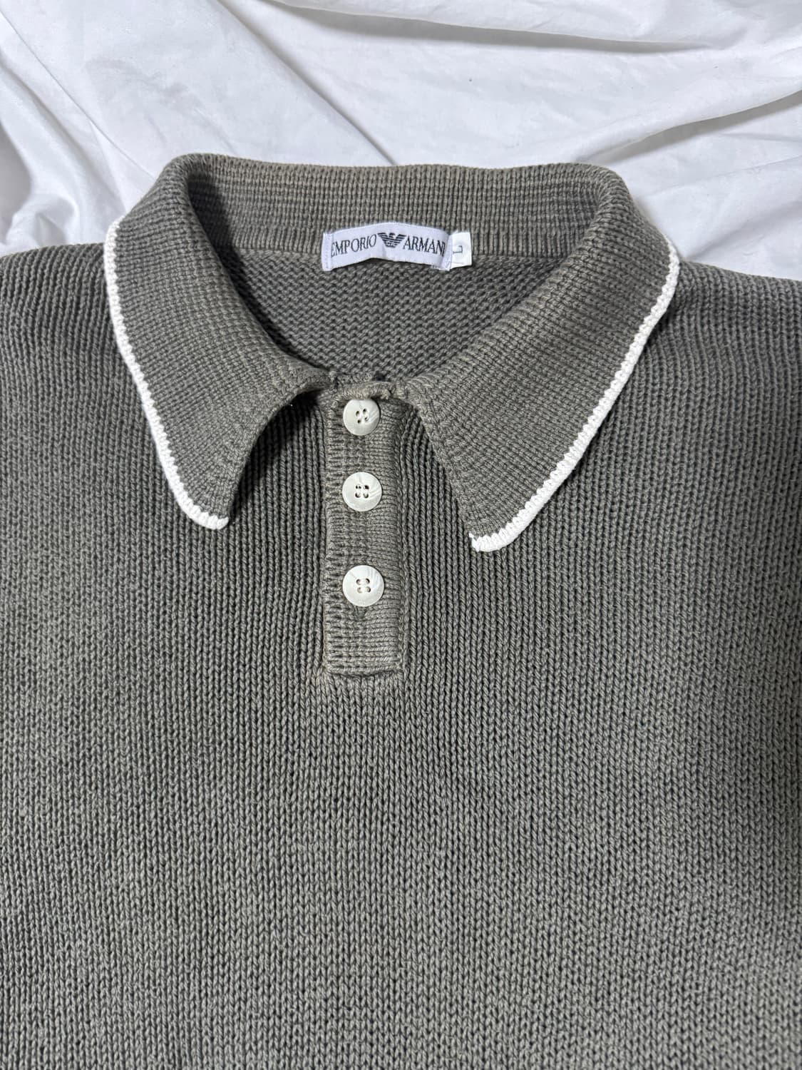 90s 엠포리오 아르마니 폴로 카라 니트 상품이미지3