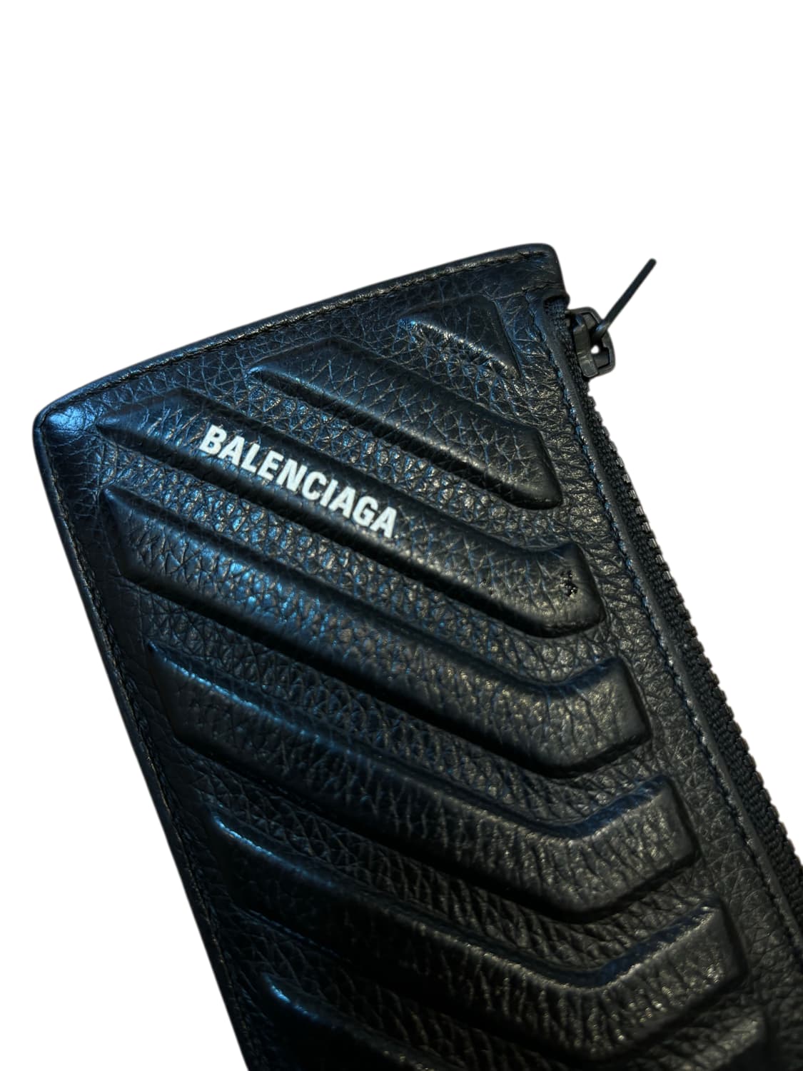 [정품] 
발렌시아가 카시노 퀄팅 레더 카드지갑 블랙 상품이미지1