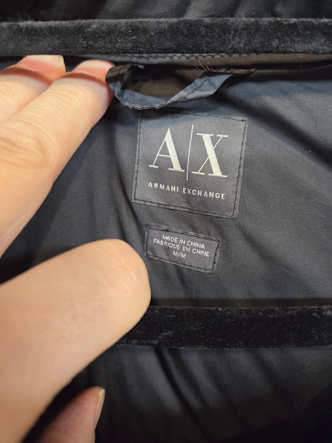 아르마니 익스체인지 다운 하프  패딩 m 상품이미지3