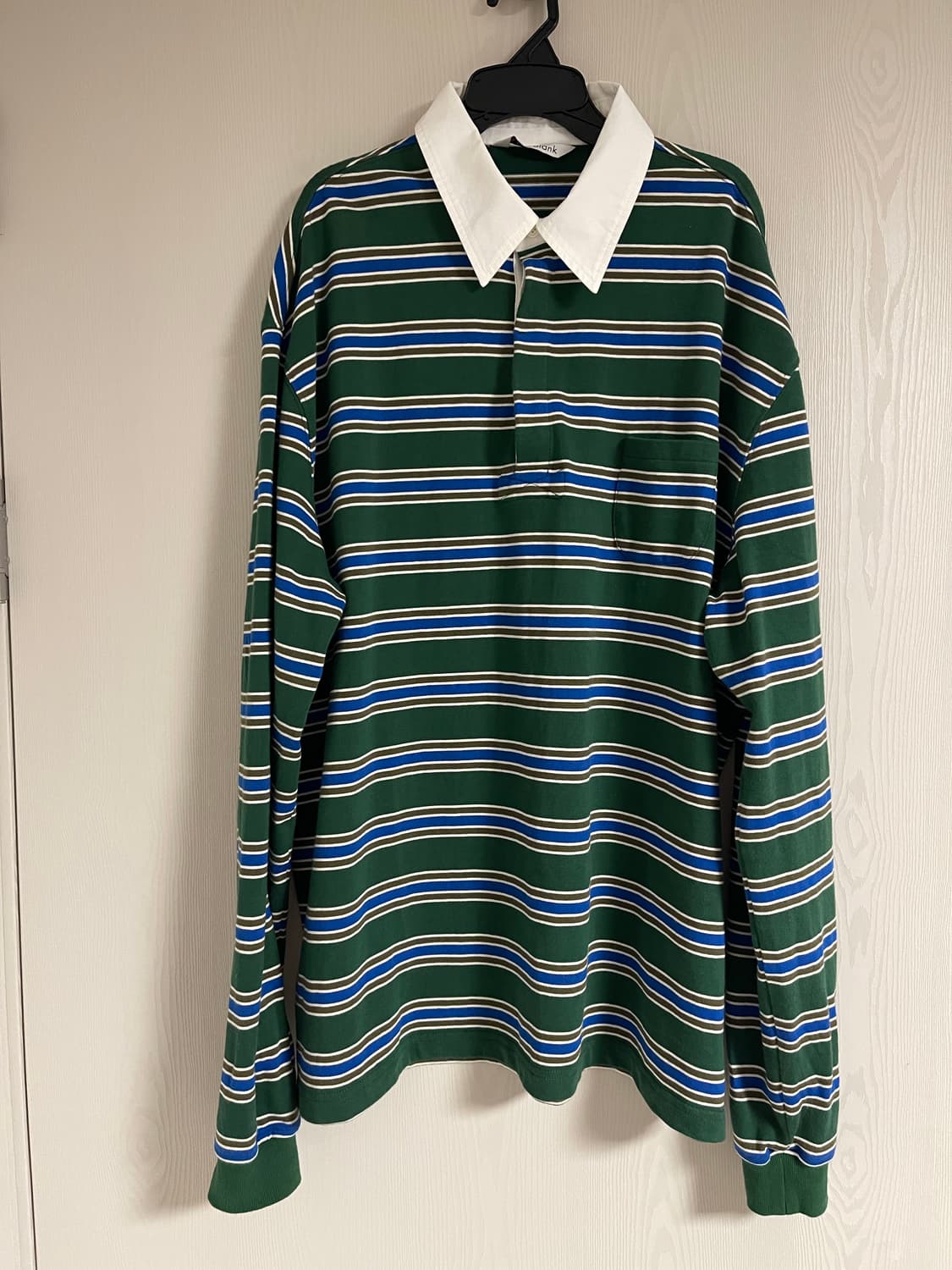 2025SS 넌블랭크 스트라이프 럭비 티셔츠 그린XL 상품이미지2