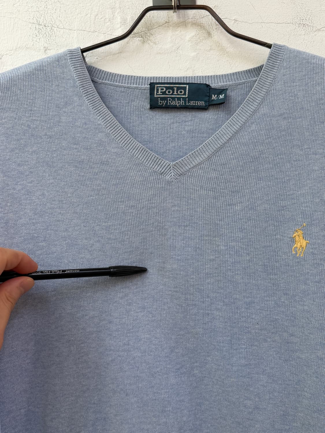 Polo by Ralph Lauren 피마코튼 브이넥 긴팔 니트 M 상품이미지7