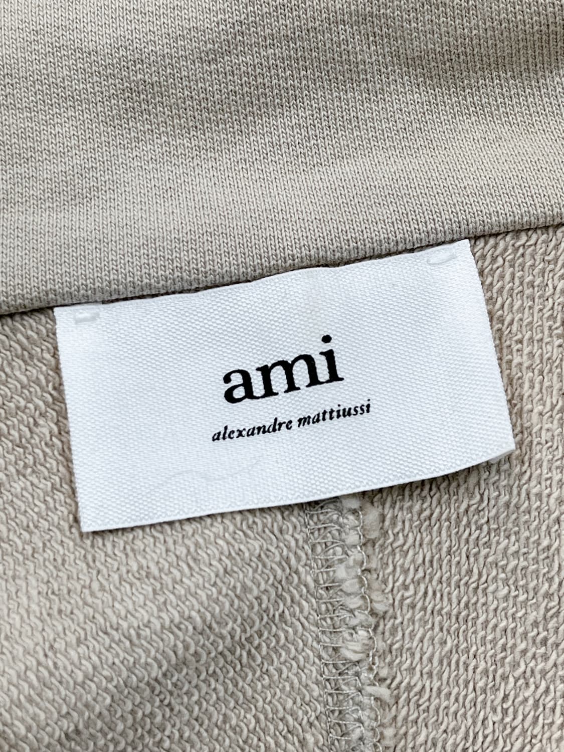 아미 22s/s 톤온톤 하프 집 스웻 상품이미지6