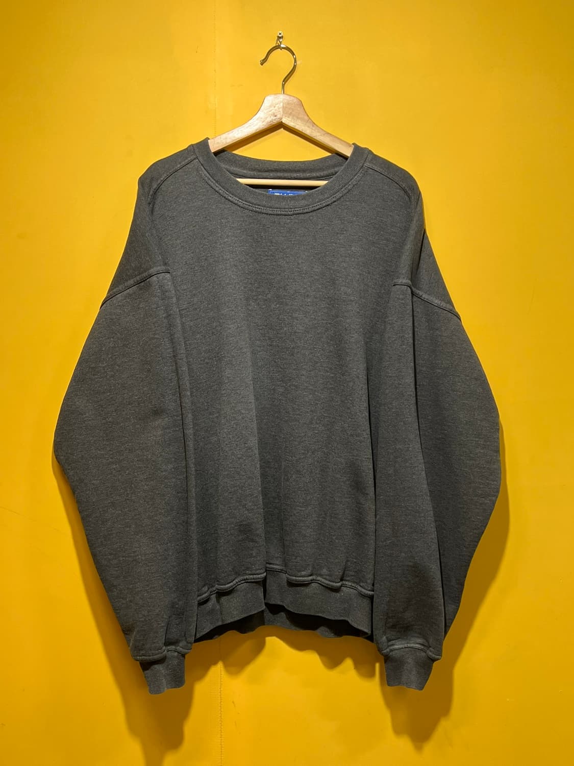 90s [2XL] 러셀 플루마 빈티지 맨투맨 차콜 그레이 상품이미지1