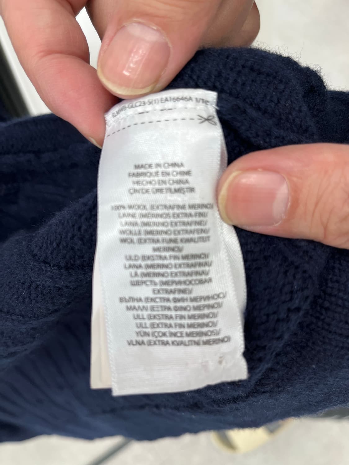 폴로 랄프로렌 꽈배기 니트 네이비 M 상품이미지5