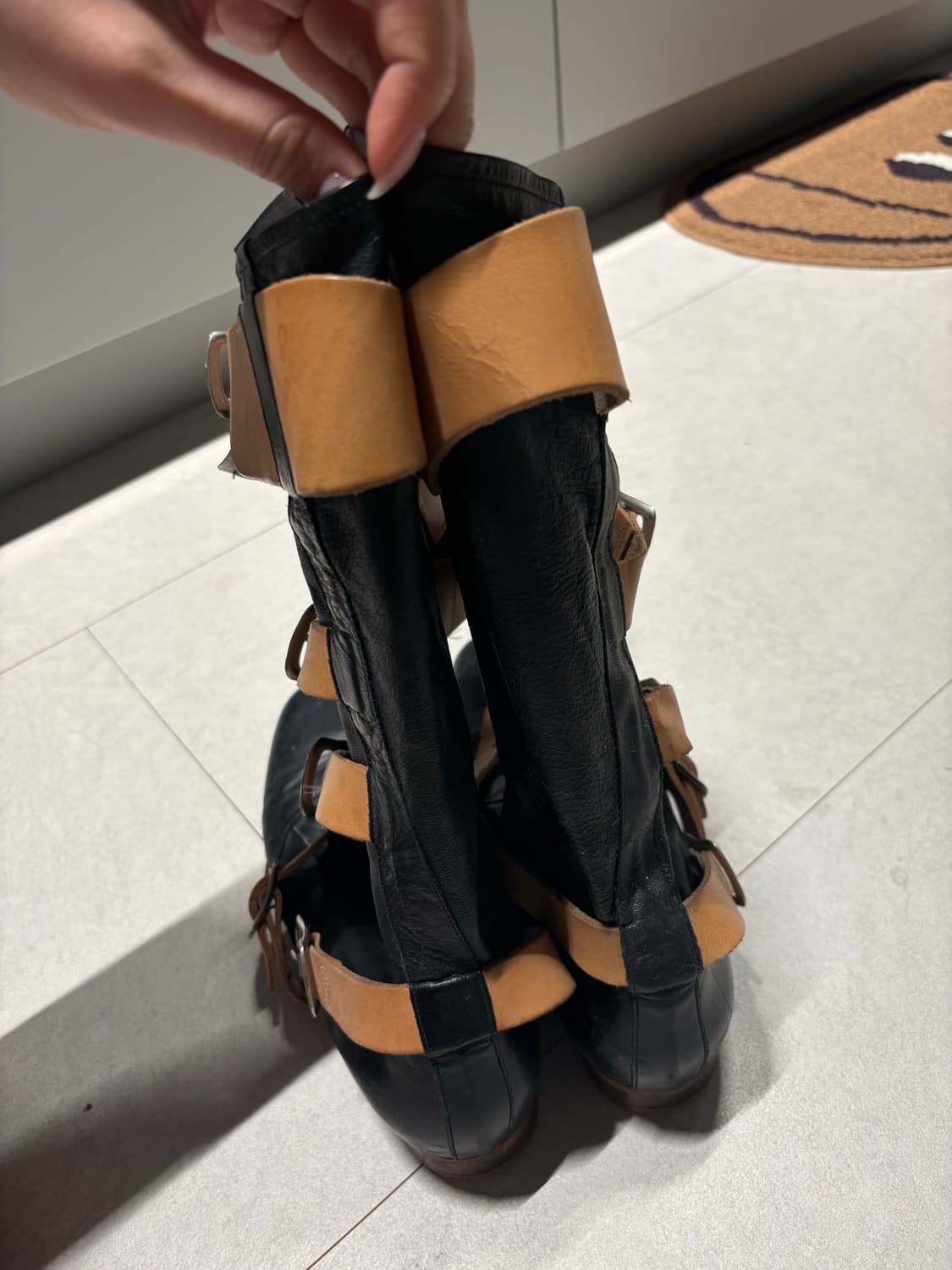 비비안웨스트우드 롱 파일럿부츠 블랙 uk5(240) 상품이미지3