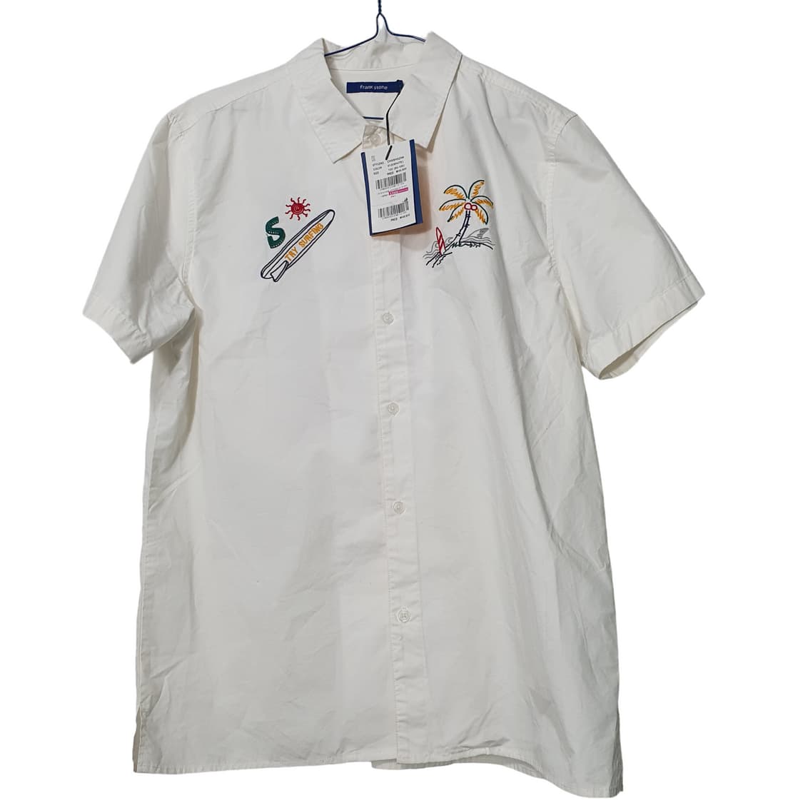 (L 100) 새옷 프랭크스톤 자수 반팔셔츠 상품이미지1