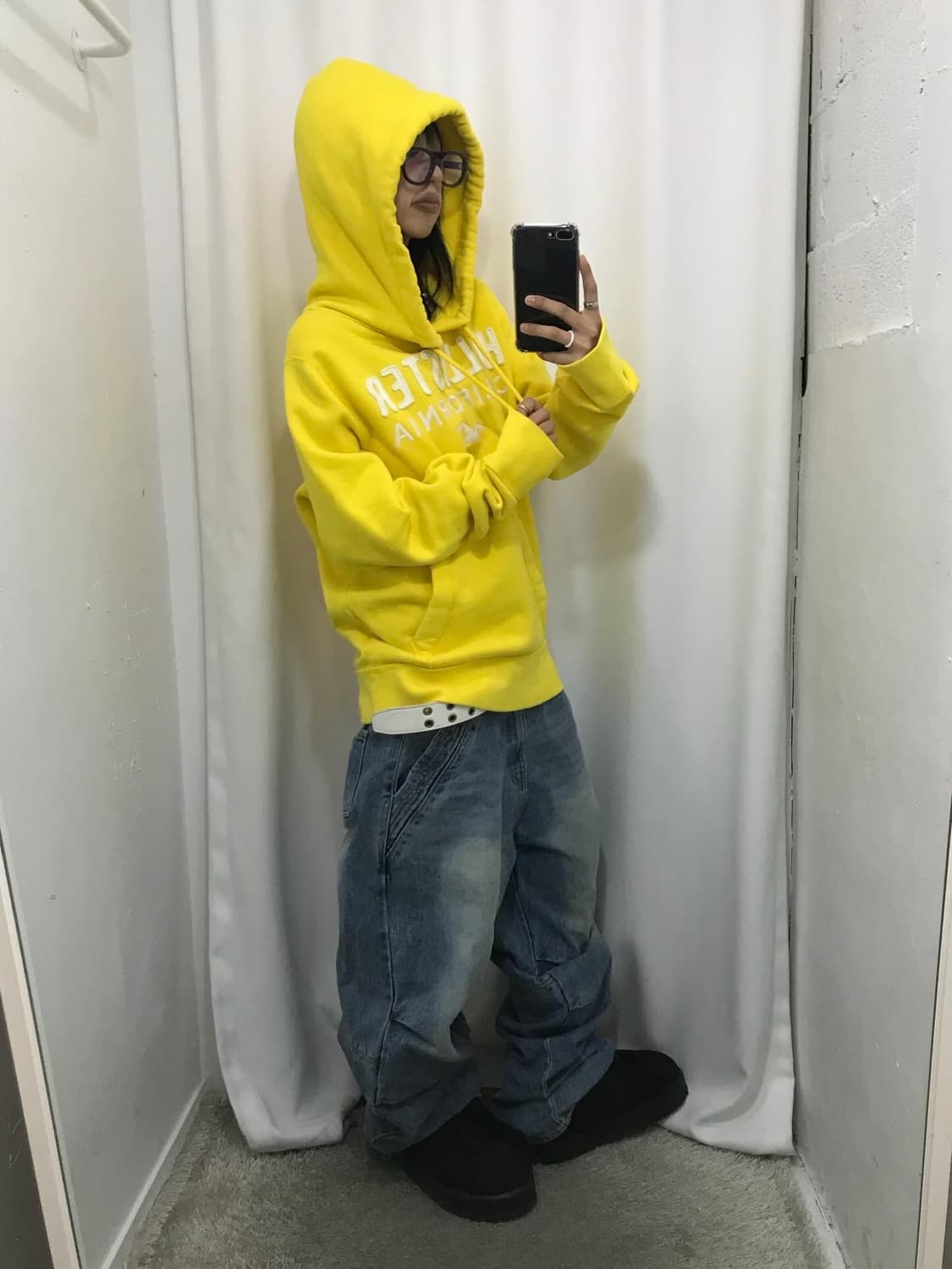 Hollister Yellow Hoodie 상품이미지3