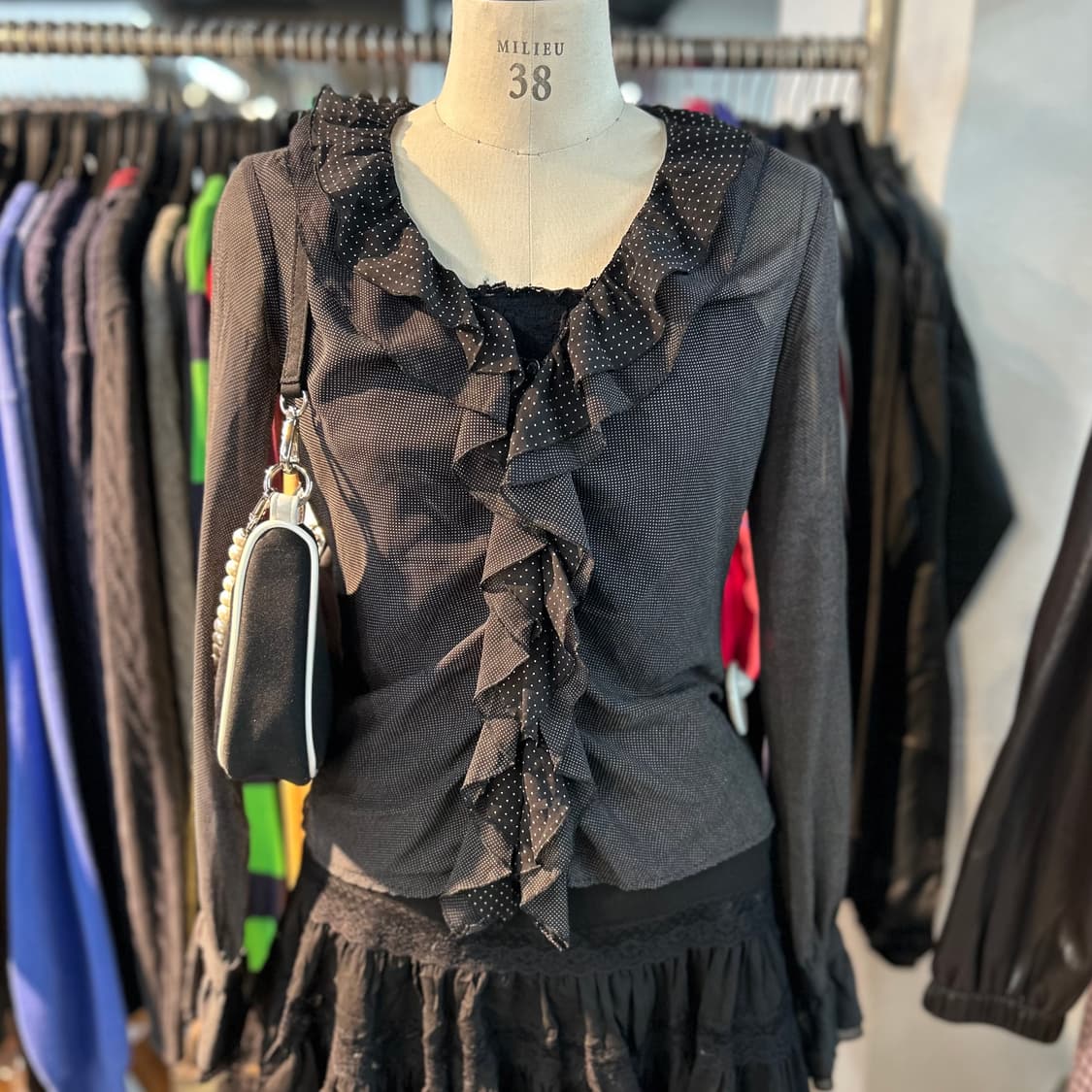 Comme ca Ism y2k Dot Shirts 상품이미지2