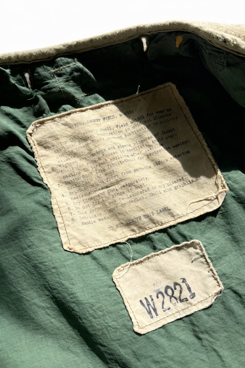 50s 미군 M-51 필드자켓 라이너 100~103 상품이미지7