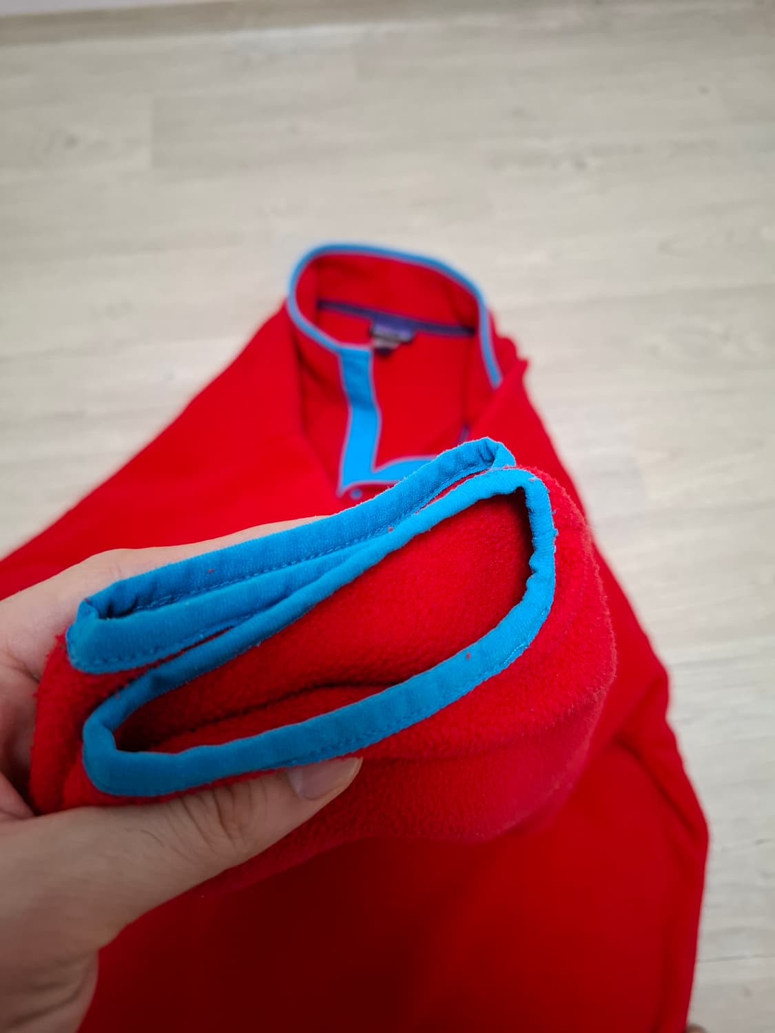 2XL 파타고니아 신칠라 레드 풀오버 플리스 스냅티 상품이미지3