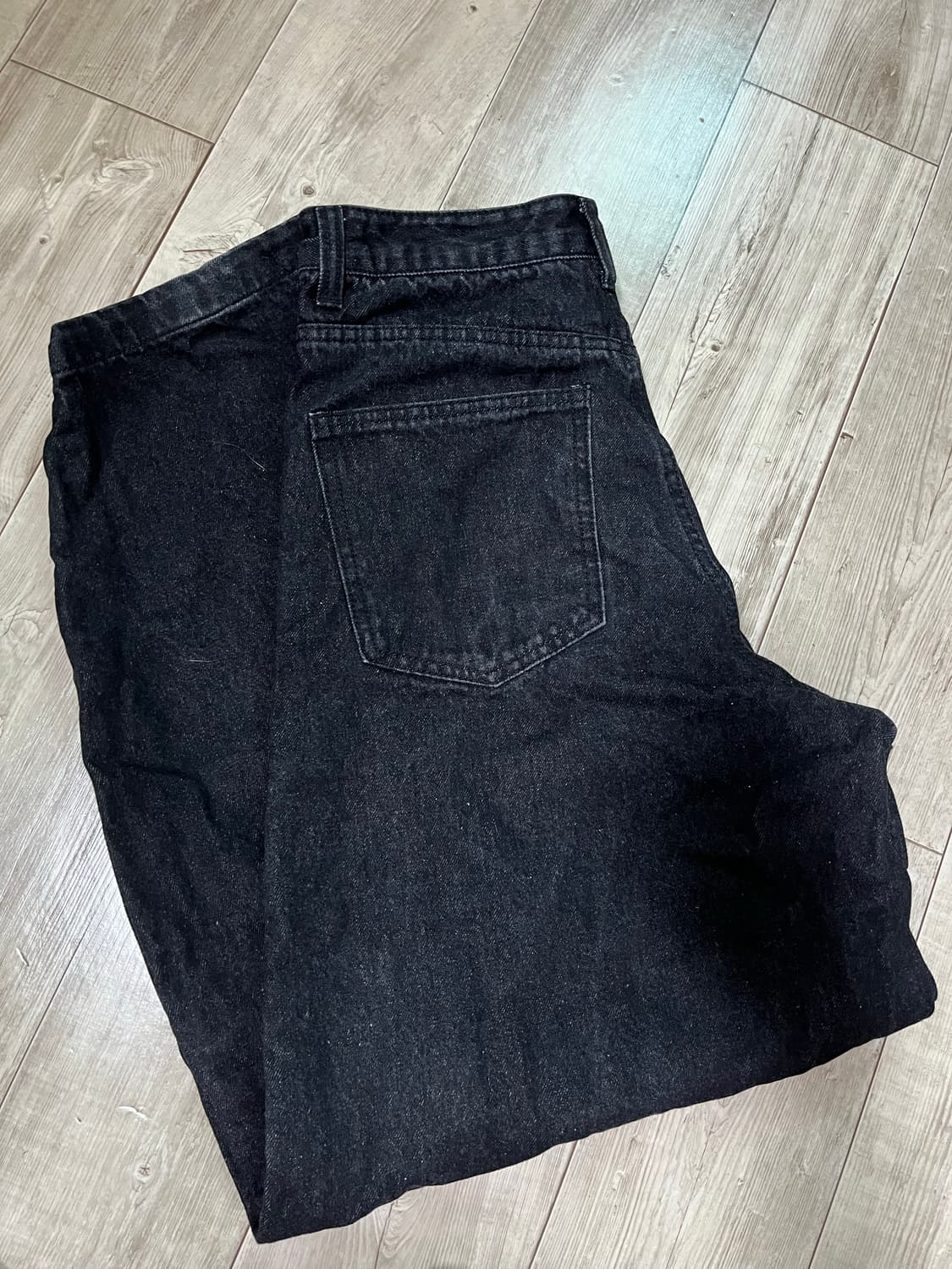 BASIC BALLOON DENIM PANTS (BLACK) 상품이미지5