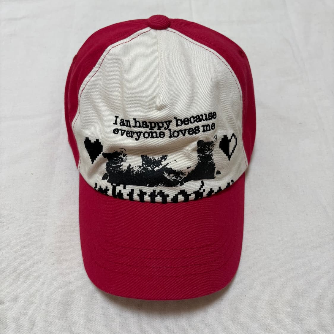 와이낫어스 볼캡 모자 레드 상품이미지1