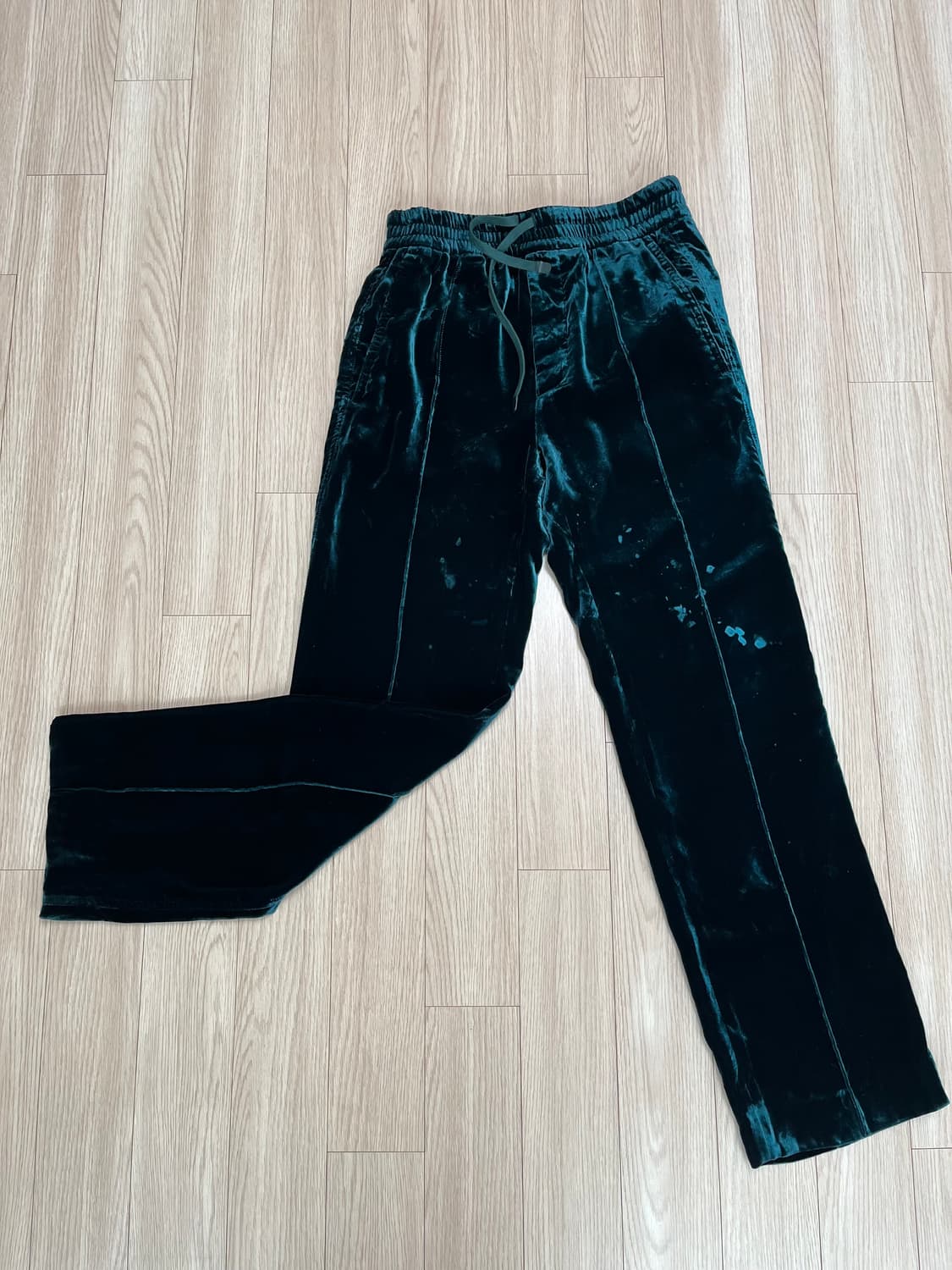 톰포드 벨벳 밴딩 팬츠 다크 그린 36 상품이미지5