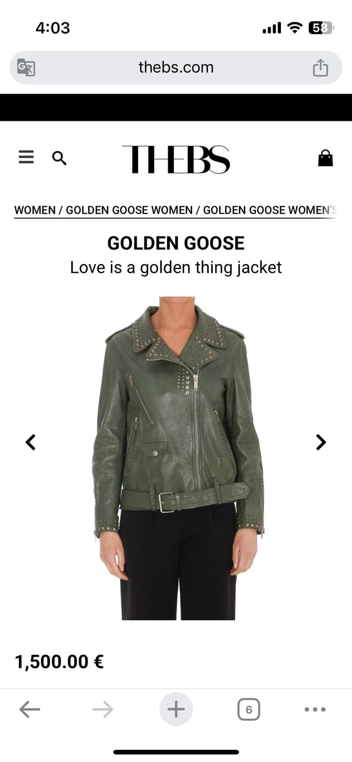 골든구스 love is a golden thing jacket 40 상품이미지6