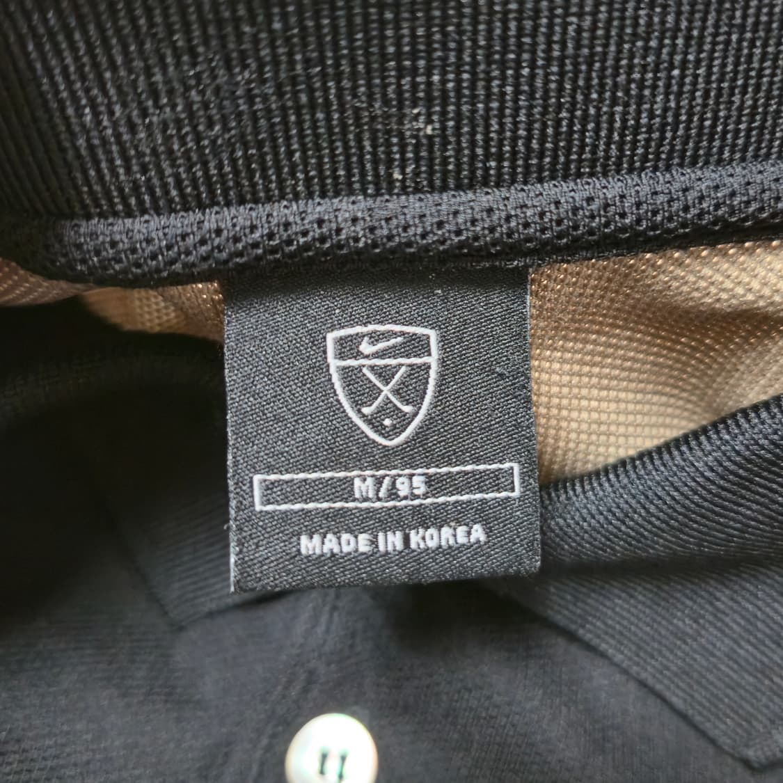 M) 나이키 블랙 골프 긴팔 카라티 상품이미지3