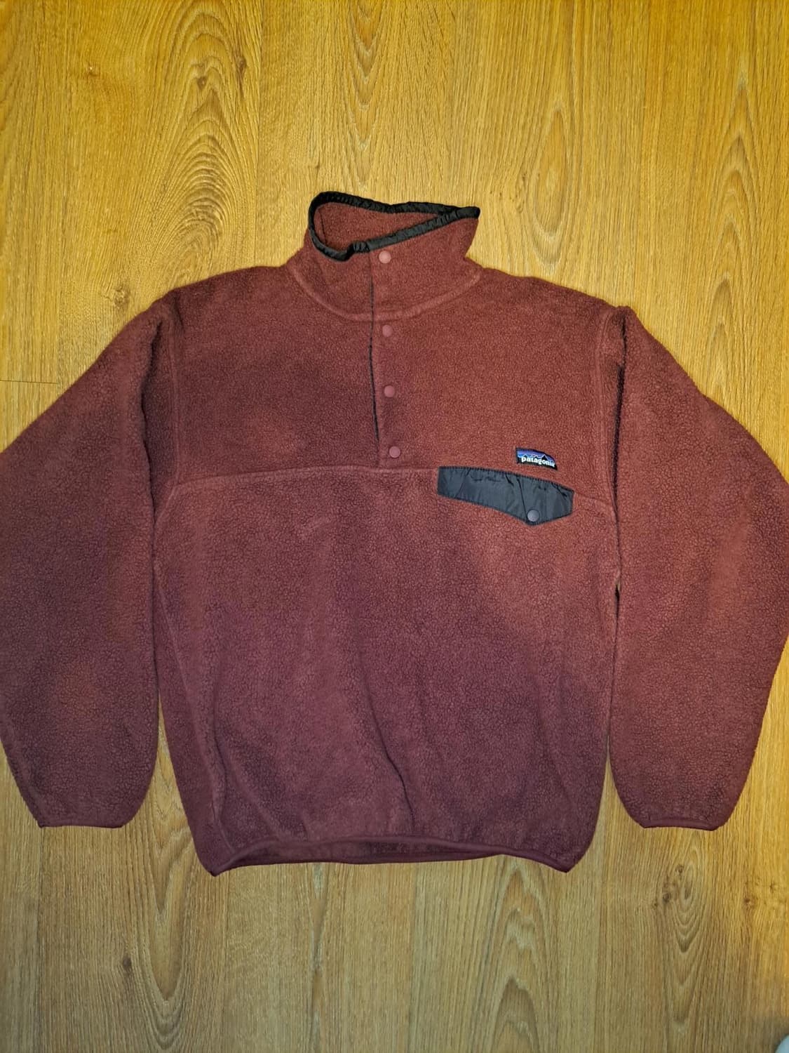 00s 파타고니아 신칠라 스냅-T 버건디/블랙 USA 상품이미지1