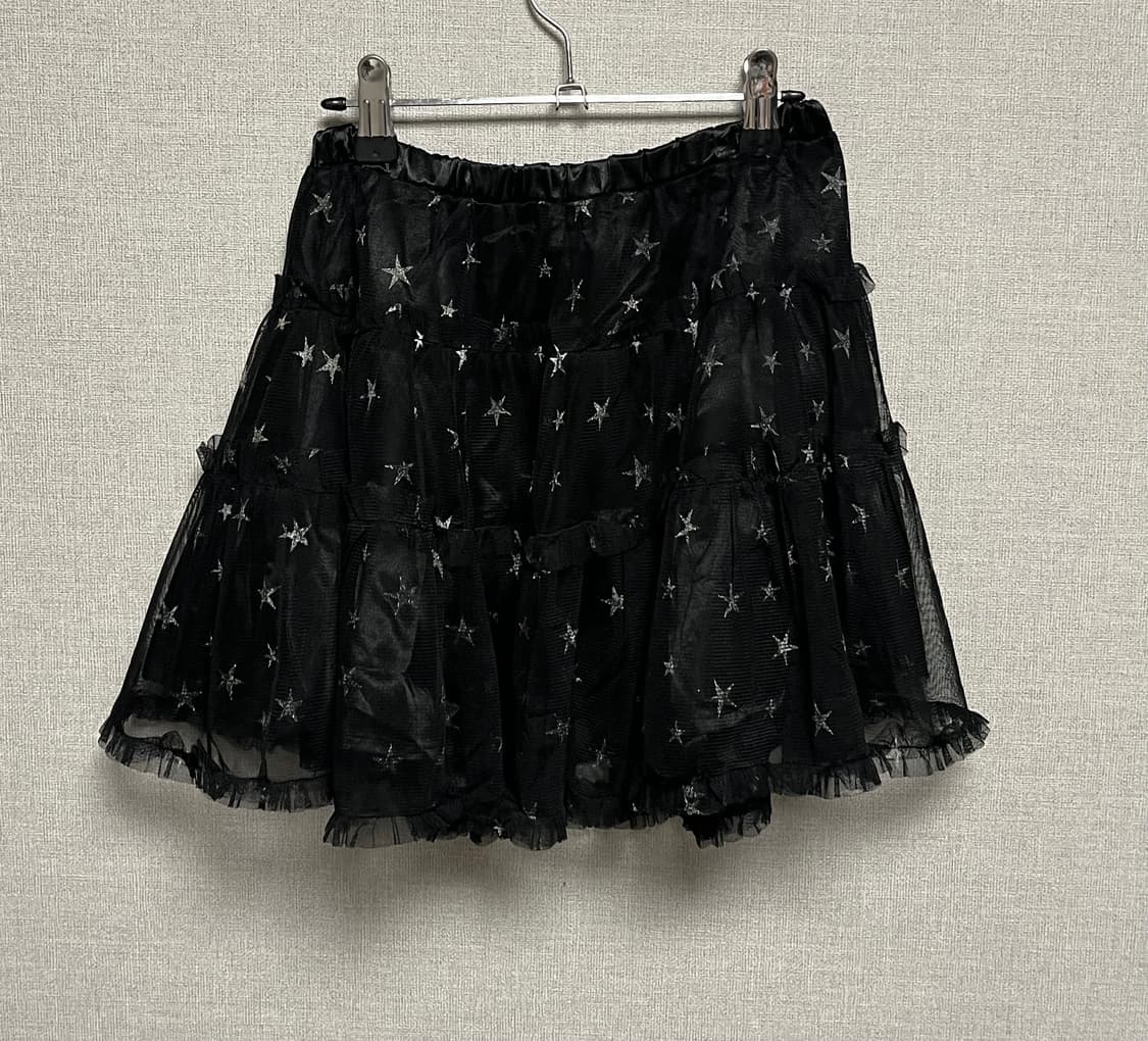 [키치 펑크] 블랙 별무늬 캉캉 스커트  상품이미지3