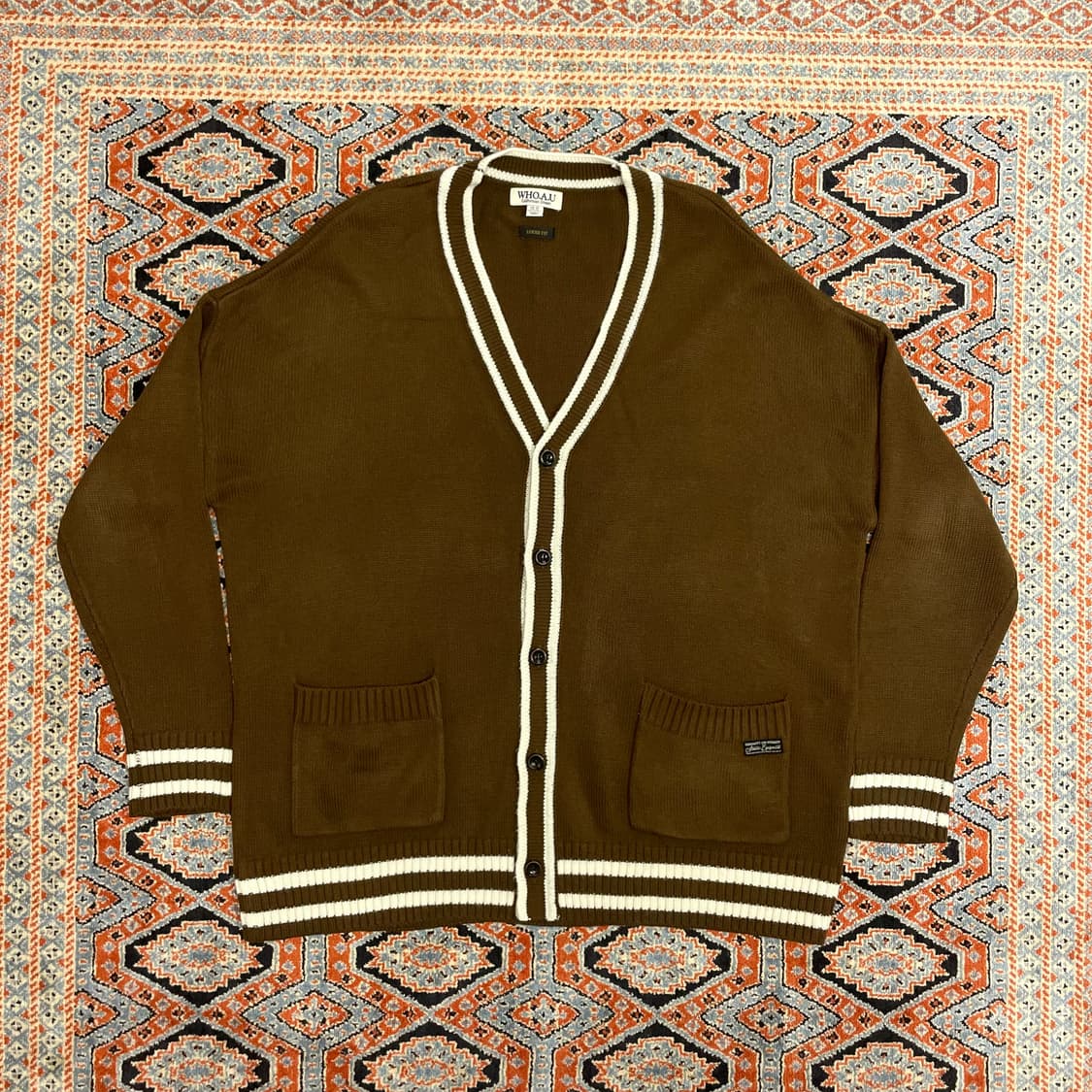 후아유 브라운 루즈핏 가디건 남성M  상품이미지1