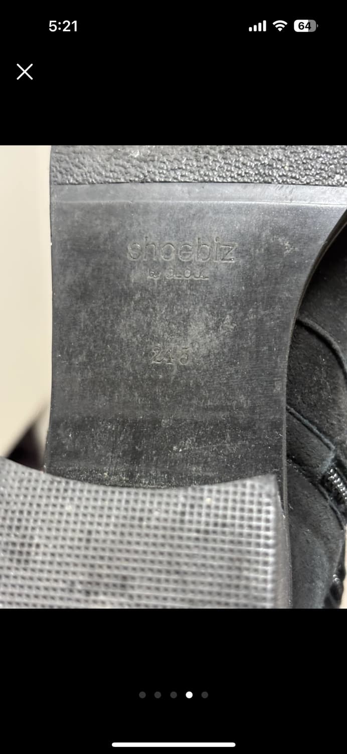 스웨이드 블랙 부츠 245mm 상품이미지4