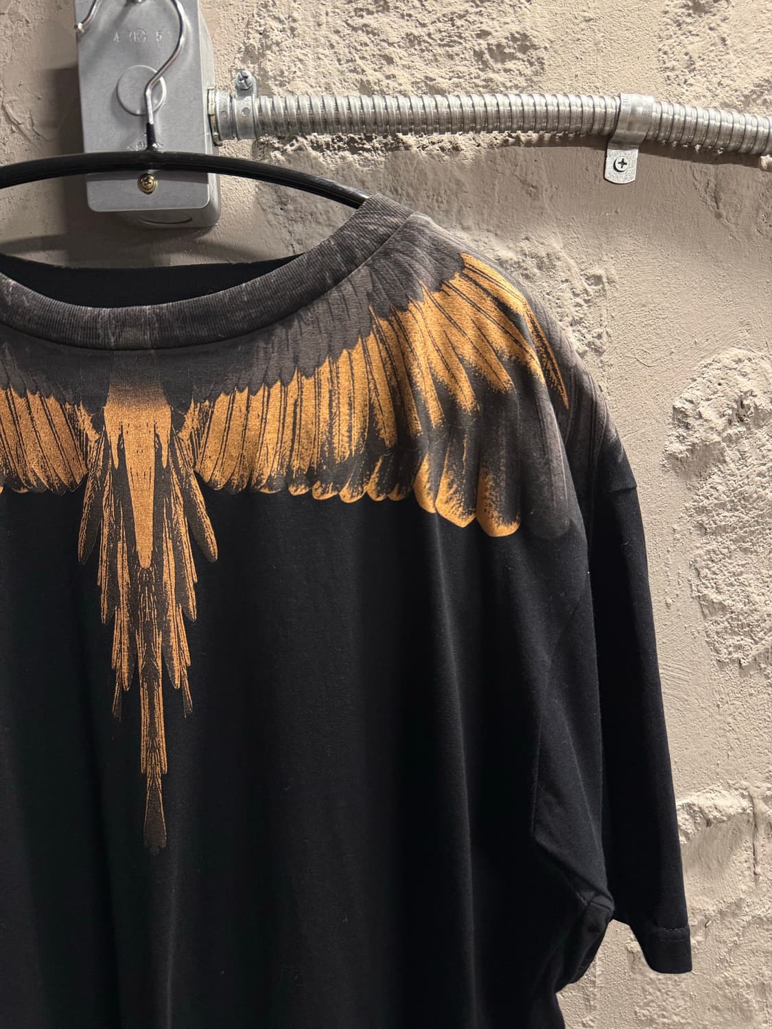 L 마르셀로불론 윙 프린트 반팔 티셔츠 블랙 상품이미지3