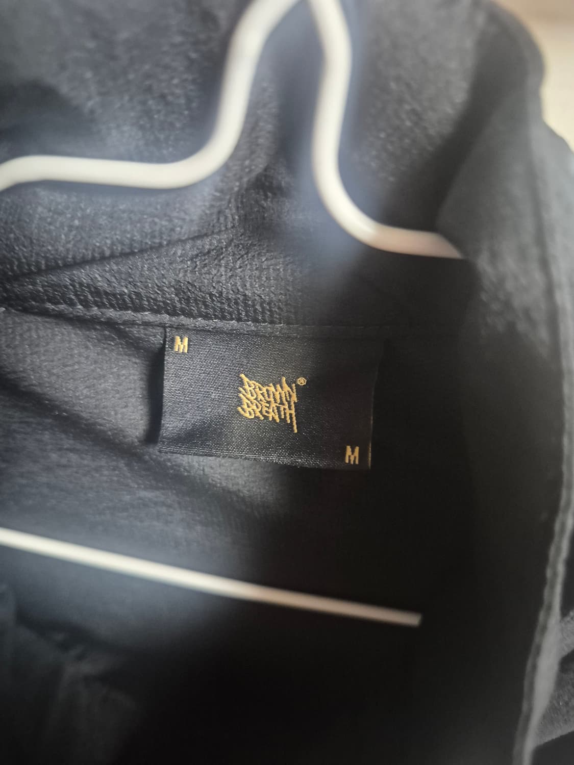 [ M ] 브라운브레스 태그 윈드브레이커 블랙 바람막이 상품이미지3